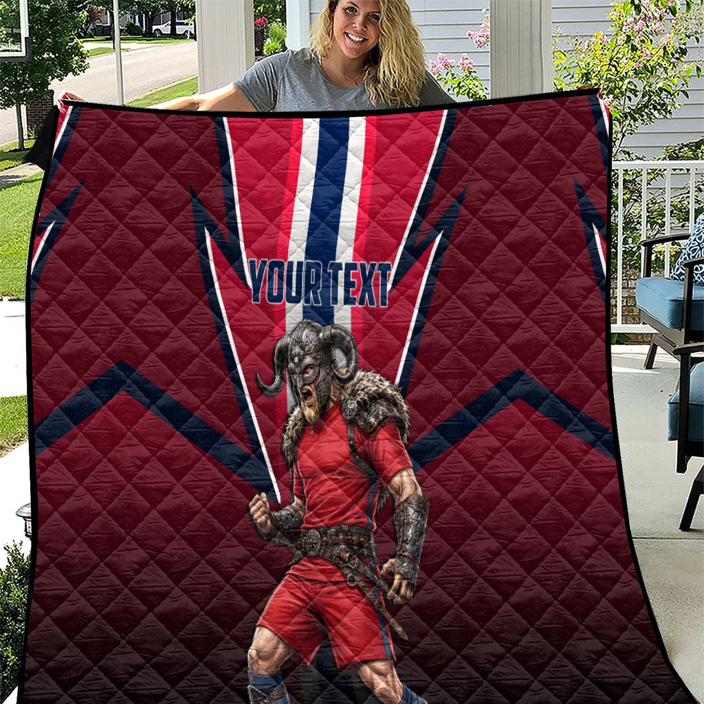 Personalized Norway Viking Quilt Nordic Flag Sports Style