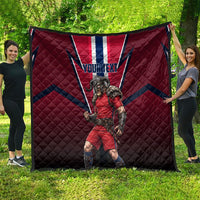Personalized Norway Viking Quilt Nordic Flag Sports Style