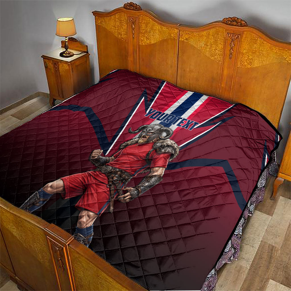 Personalized Norway Viking Quilt Nordic Flag Sports Style