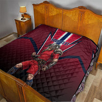 Personalized Norway Viking Quilt Nordic Flag Sports Style
