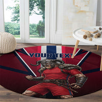 Personalized Norway Viking Round Carpet Nordic Flag Sports Style
