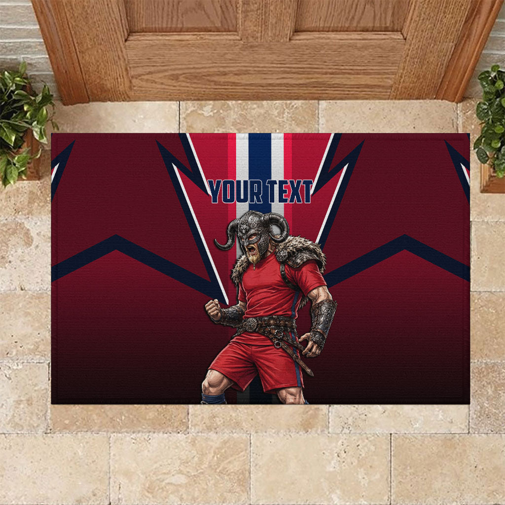 Personalized Norway Viking Rubber Doormat Nordic Flag Sports Style