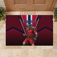 Personalized Norway Viking Rubber Doormat Nordic Flag Sports Style