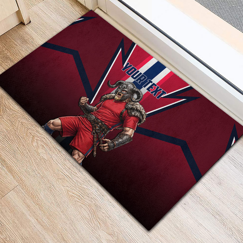 Personalized Norway Viking Rubber Doormat Nordic Flag Sports Style