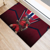 Personalized Norway Viking Rubber Doormat Nordic Flag Sports Style