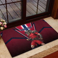 Personalized Norway Viking Rubber Doormat Nordic Flag Sports Style
