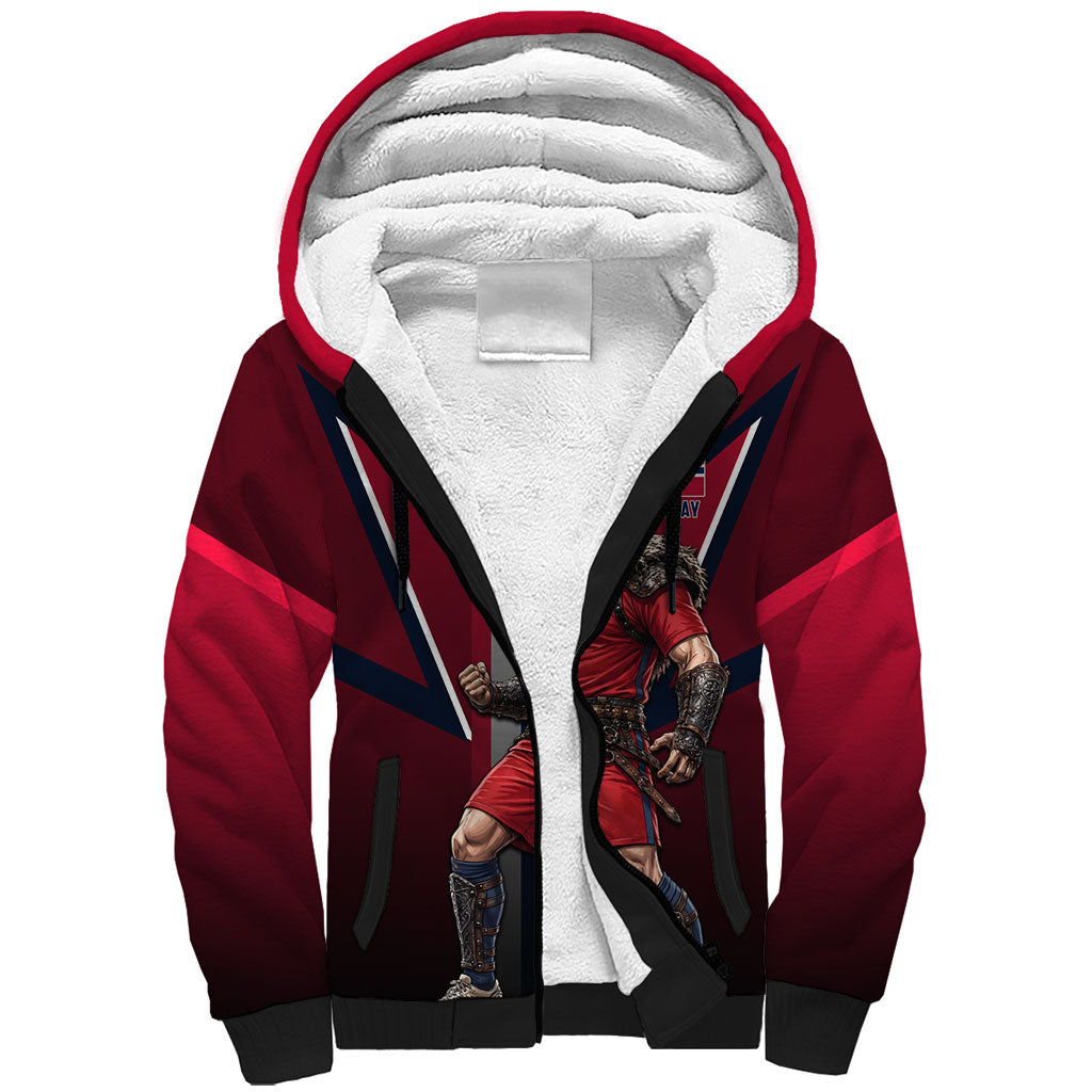 Personalized Norway Viking Sherpa Hoodie Nordic Flag Sports Style
