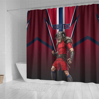 Personalized Norway Viking Shower Curtain Nordic Flag Sports Style