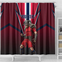 Personalized Norway Viking Shower Curtain Nordic Flag Sports Style