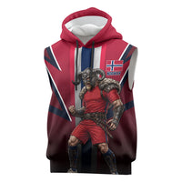 Personalized Norway Viking Sleeveless Hoodie Nordic Flag Sports Style