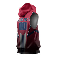 Personalized Norway Viking Sleeveless Hoodie Nordic Flag Sports Style