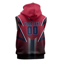 Personalized Norway Viking Sleeveless Zip Hoodie Nordic Flag Sports Style