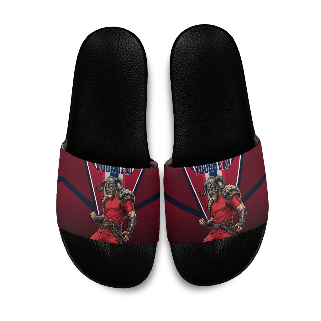 Personalized Norway Viking Slide Sandals Nordic Flag Sports Style