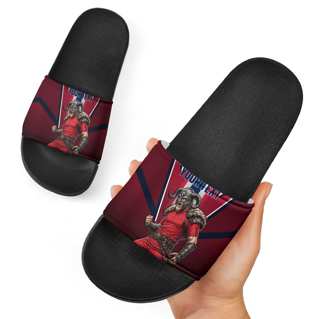 Personalized Norway Viking Slide Sandals Nordic Flag Sports Style