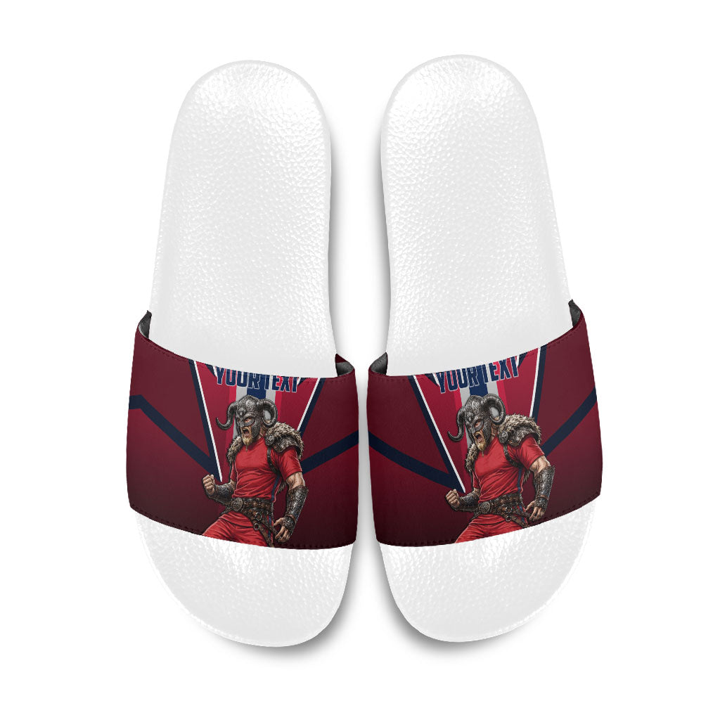 Personalized Norway Viking Slide Sandals Nordic Flag Sports Style