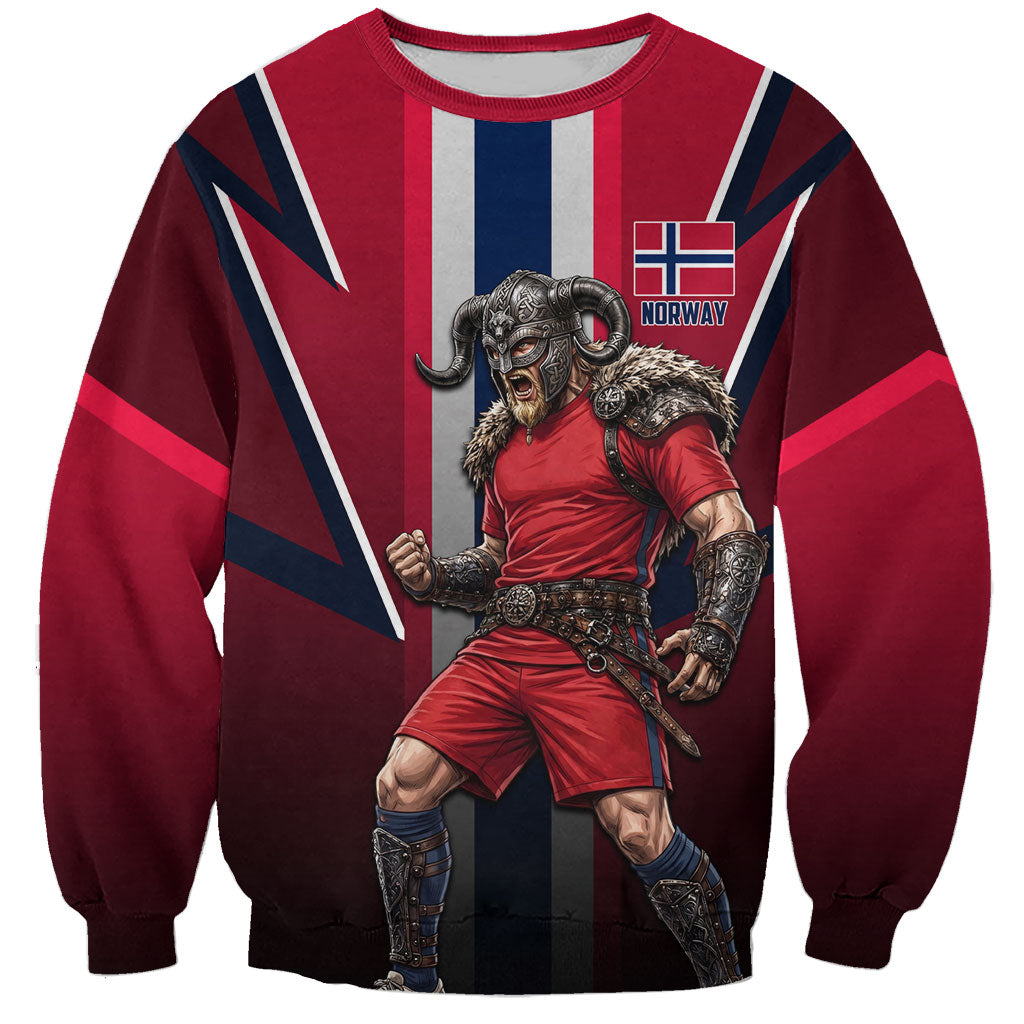 Personalized Norway Viking Sweatshirt Nordic Flag Sports Style