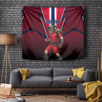 Personalized Norway Viking Tapestry Nordic Flag Sports Style