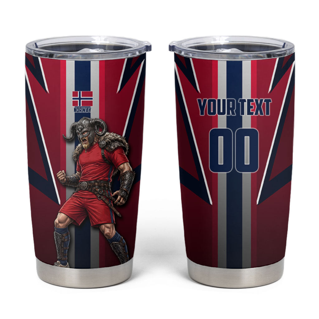 Personalized Norway Viking Tumbler Cup Nordic Flag Sports Style