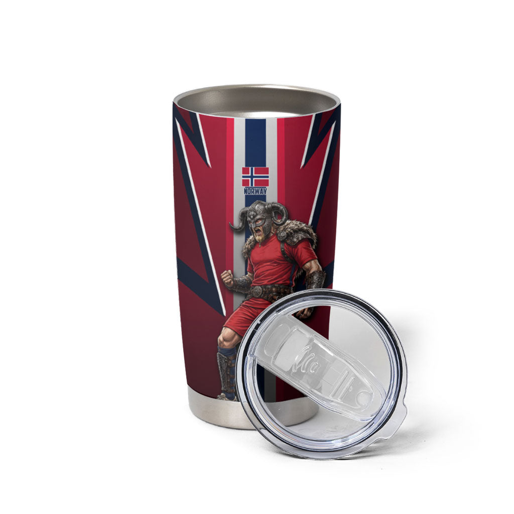 Personalized Norway Viking Tumbler Cup Nordic Flag Sports Style