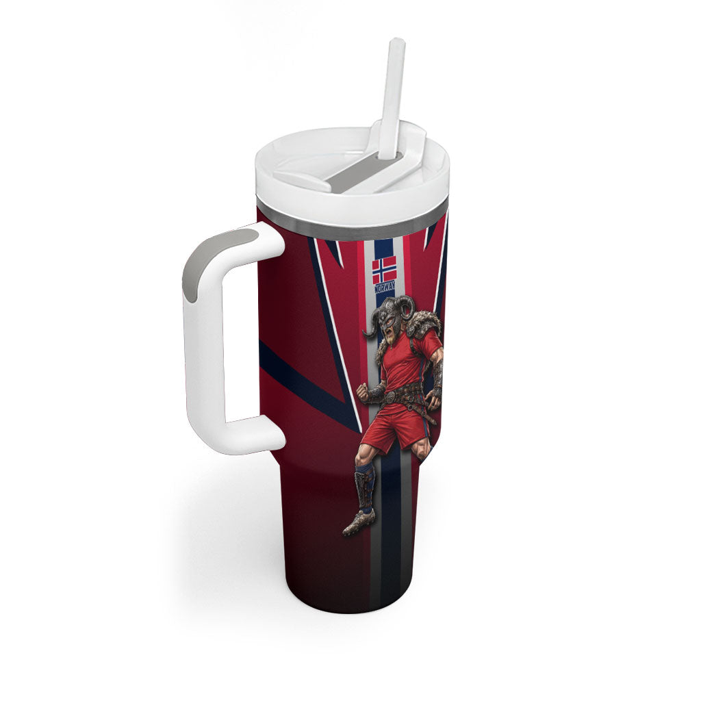 Personalized Norway Viking Tumbler With Handle Nordic Flag Sports Style