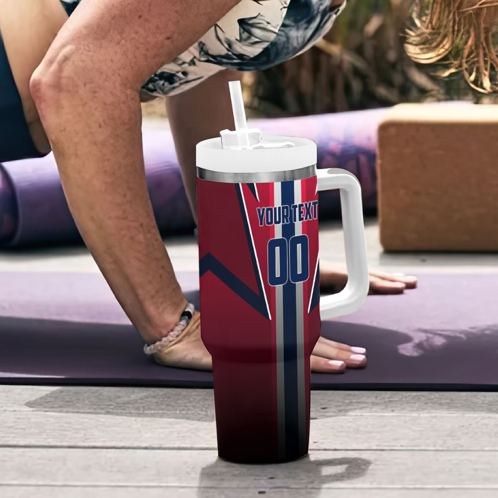 Personalized Norway Viking Tumbler With Handle Nordic Flag Sports Style