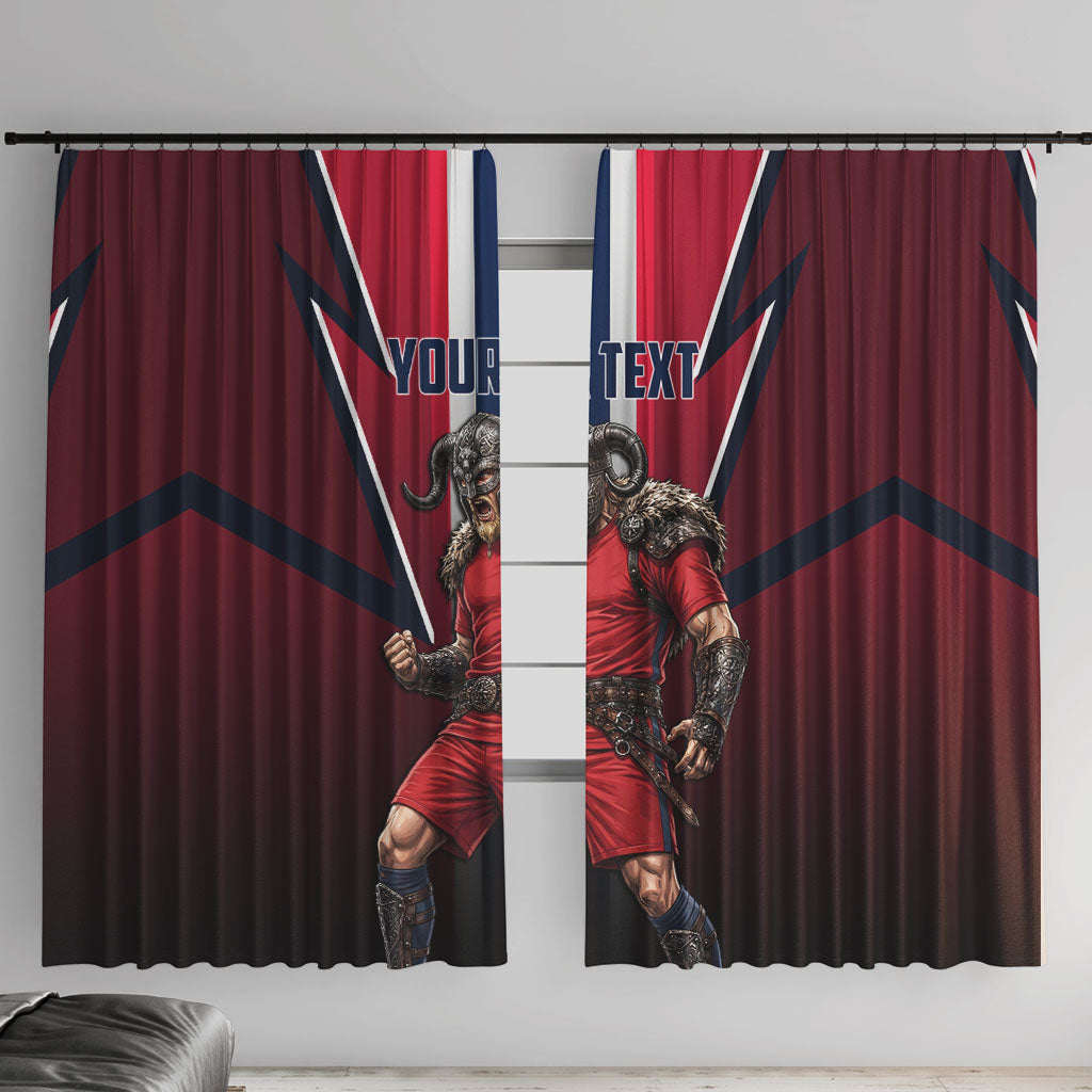 Personalized Norway Viking Window Curtain Nordic Flag Sports Style