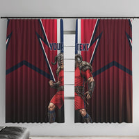 Personalized Norway Viking Window Curtain Nordic Flag Sports Style