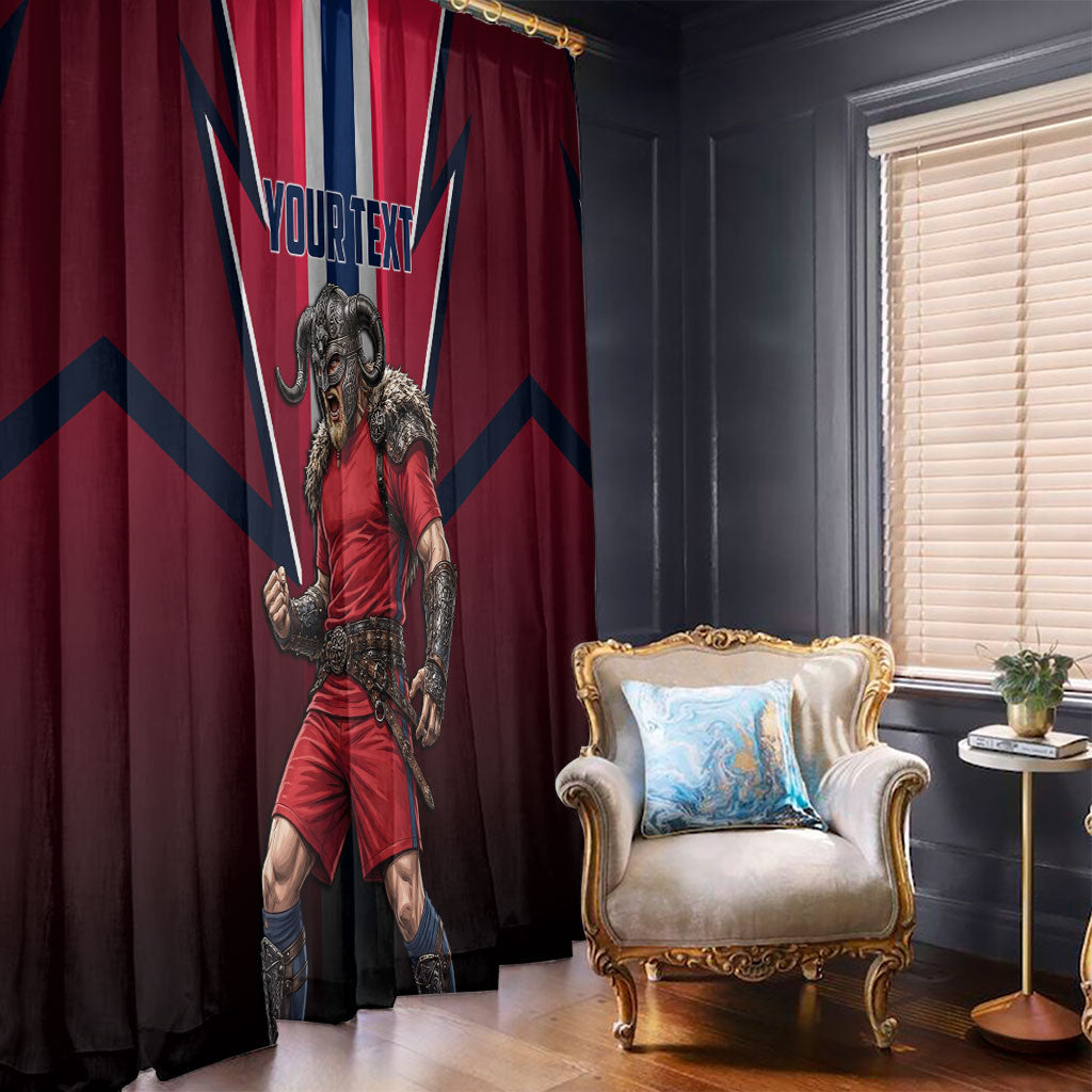 Personalized Norway Viking Window Curtain Nordic Flag Sports Style