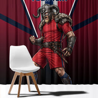 Personalized Norway Viking Window Curtain Nordic Flag Sports Style