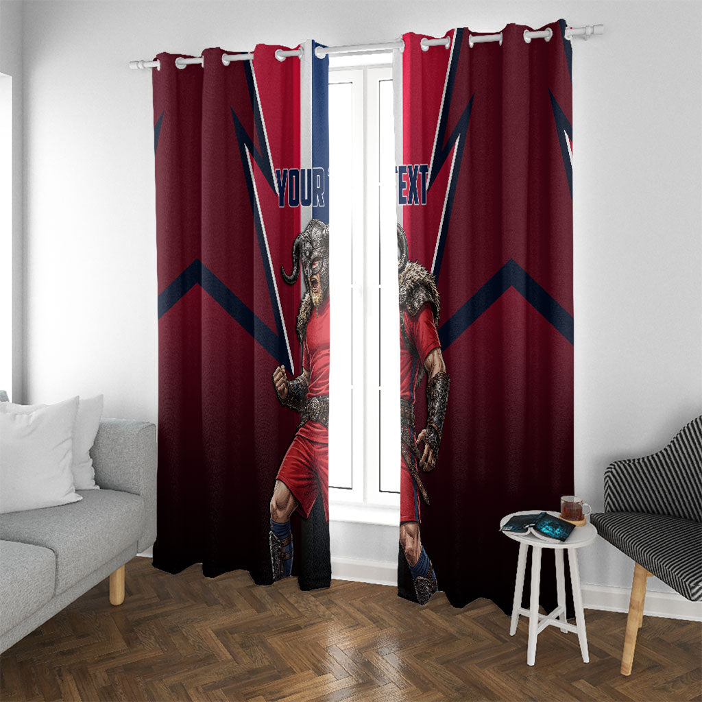 Personalized Norway Viking Window Curtain Nordic Flag Sports Style