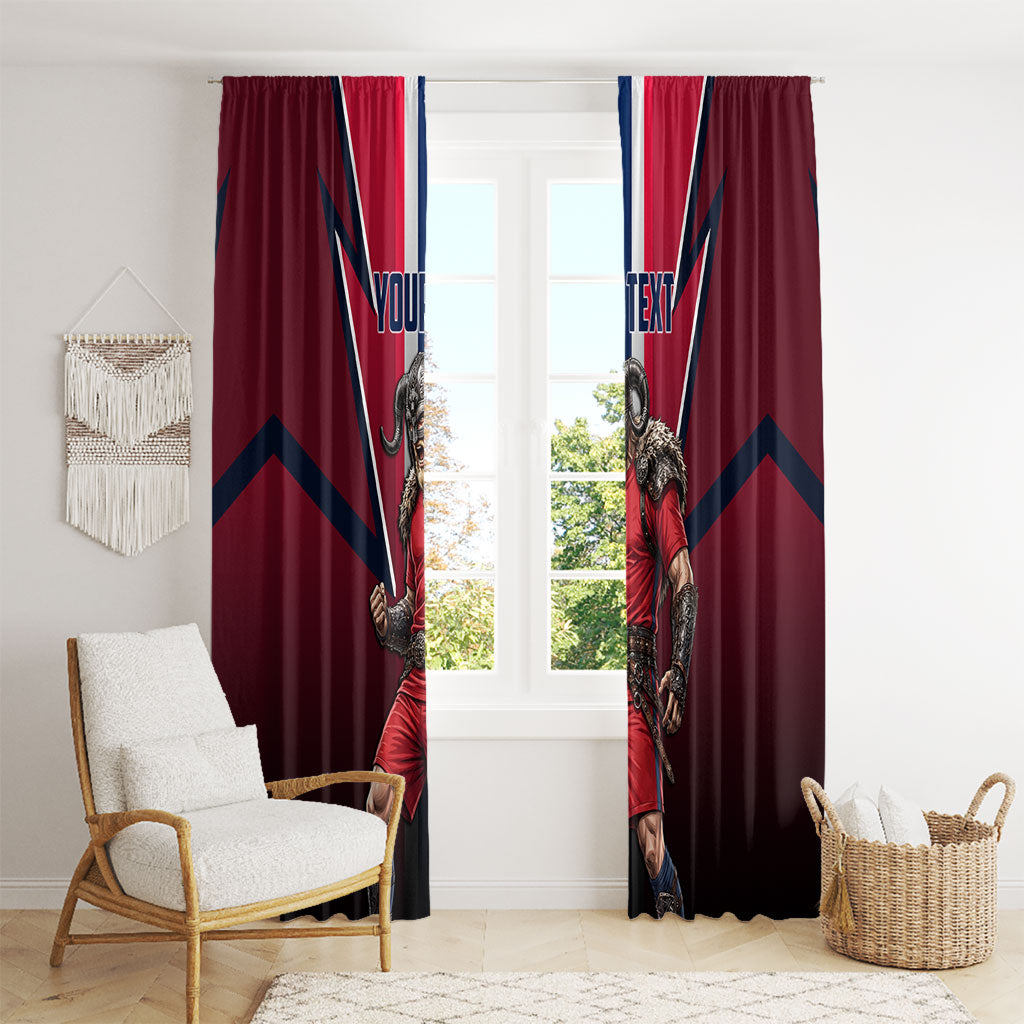 Personalized Norway Viking Window Curtain Nordic Flag Sports Style