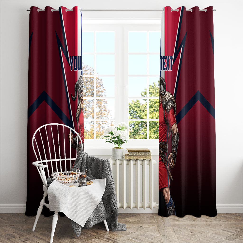 Personalized Norway Viking Window Curtain Nordic Flag Sports Style