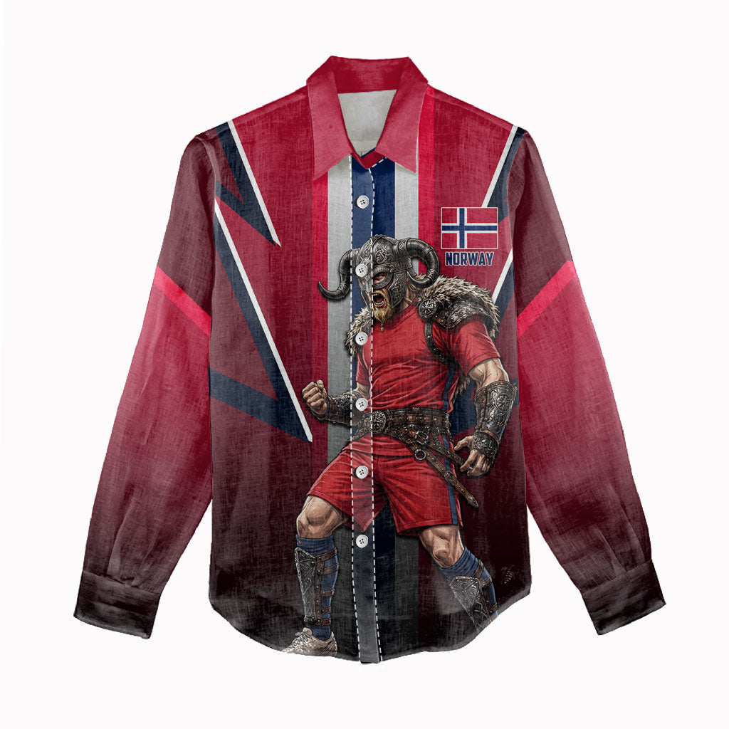 Personalized Norway Viking Women Casual Shirt Nordic Flag Sports Style