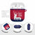 Norway Svalbard AirPods Case with Reindeer Silhouette Forest and Norwegian Flag - Wonder Print Shop