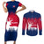 Norway Svalbard Couples Matching Short Sleeve Bodycon Dress and Long Sleeve Button Shirt with Reindeer Silhouette Forest and Norwegian Flag - Wonder Print Shop