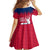 Norway Svalbard Family Matching Mermaid Dress and Hawaiian Shirt with Reindeer Silhouette Forest and Norwegian Flag - Wonder Print Shop