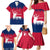 Norway Svalbard Family Matching Mermaid Dress and Hawaiian Shirt with Reindeer Silhouette Forest and Norwegian Flag - Wonder Print Shop