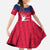Norway Svalbard Family Matching Off The Shoulder Long Sleeve Dress and Hawaiian Shirt with Reindeer Silhouette Forest and Norwegian Flag - Wonder Print Shop