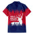 Norway Svalbard Family Matching Off The Shoulder Long Sleeve Dress and Hawaiian Shirt with Reindeer Silhouette Forest and Norwegian Flag - Wonder Print Shop