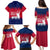 Norway Svalbard Family Matching Puletasi and Hawaiian Shirt with Reindeer Silhouette Forest and Norwegian Flag - Wonder Print Shop