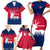 Norway Svalbard Family Matching Short Sleeve Bodycon Dress and Hawaiian Shirt with Reindeer Silhouette Forest and Norwegian Flag - Wonder Print Shop