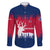 Norway Svalbard Family Matching Short Sleeve Bodycon Dress and Hawaiian Shirt with Reindeer Silhouette Forest and Norwegian Flag - Wonder Print Shop