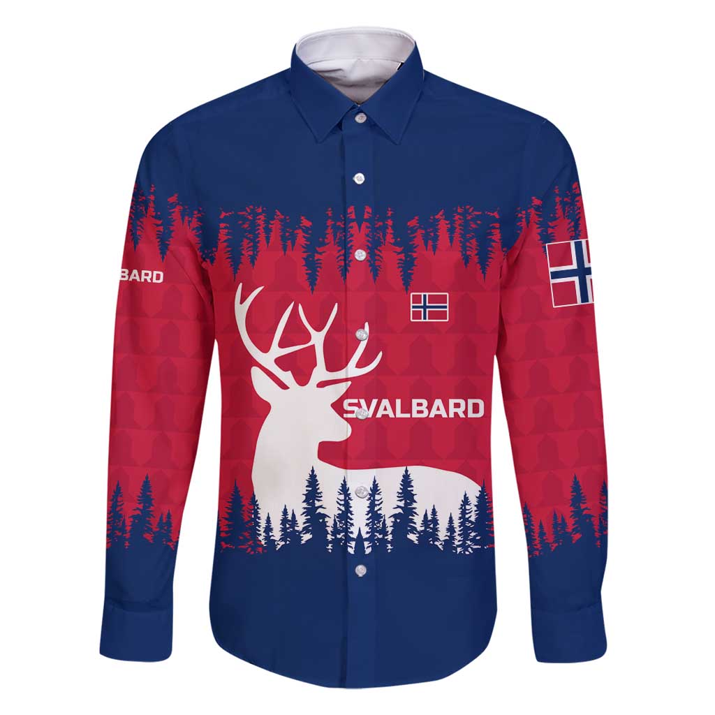 Norway Svalbard Family Matching Summer Maxi Dress and Hawaiian Shirt with Reindeer Silhouette Forest and Norwegian Flag - Wonder Print Shop