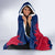 Norway Svalbard Hooded Blanket with Reindeer Silhouette Forest and Norwegian Flag - Wonder Print Shop