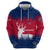 Norway Svalbard Hoodie with Reindeer Silhouette Forest and Norwegian Flag - Wonder Print Shop