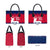 Norway Svalbard Leather Bag with Reindeer Silhouette Forest and Norwegian Flag - Wonder Print Shop