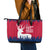 Norway Svalbard Leather Tote Bag with Reindeer Silhouette Forest and Norwegian Flag - Wonder Print Shop
