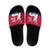 Norway Svalbard Slide Sandals with Reindeer Silhouette Forest and Norwegian Flag - Wonder Print Shop