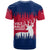 Norway Svalbard T Shirt with Reindeer Silhouette Forest and Norwegian Flag - Wonder Print Shop