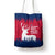 Norway Svalbard Tote Bag with Reindeer Silhouette Forest and Norwegian Flag - Wonder Print Shop